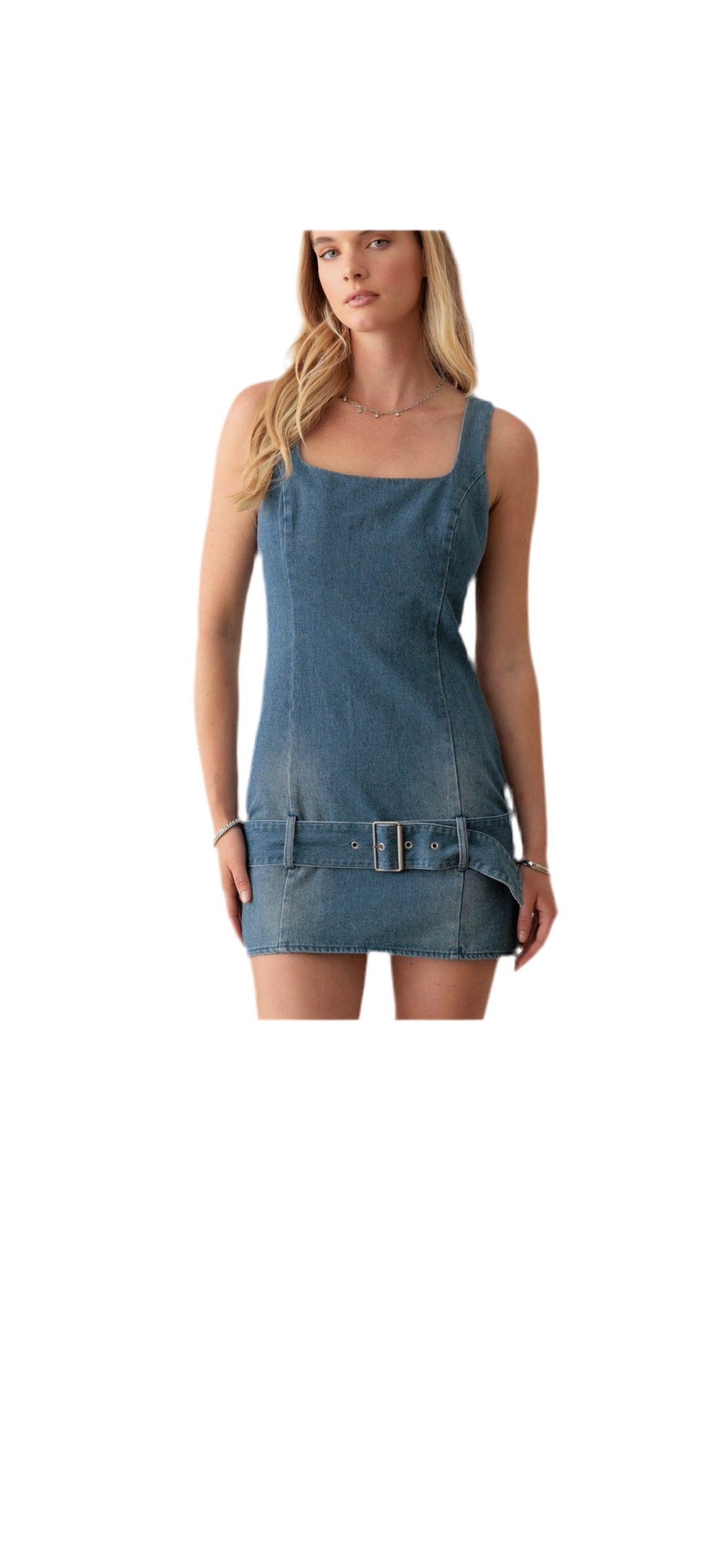 Jean mini dress